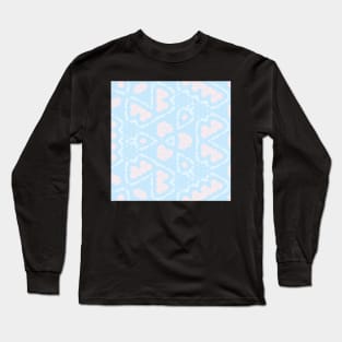 Kaleidoscope of Cute Pastel Coloured Leafs Long Sleeve T-Shirt